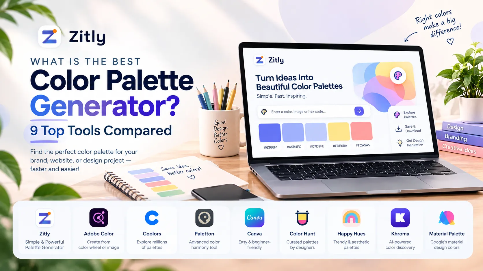 What Is the Best Color Palette Generator? 9 Top Tools Compared