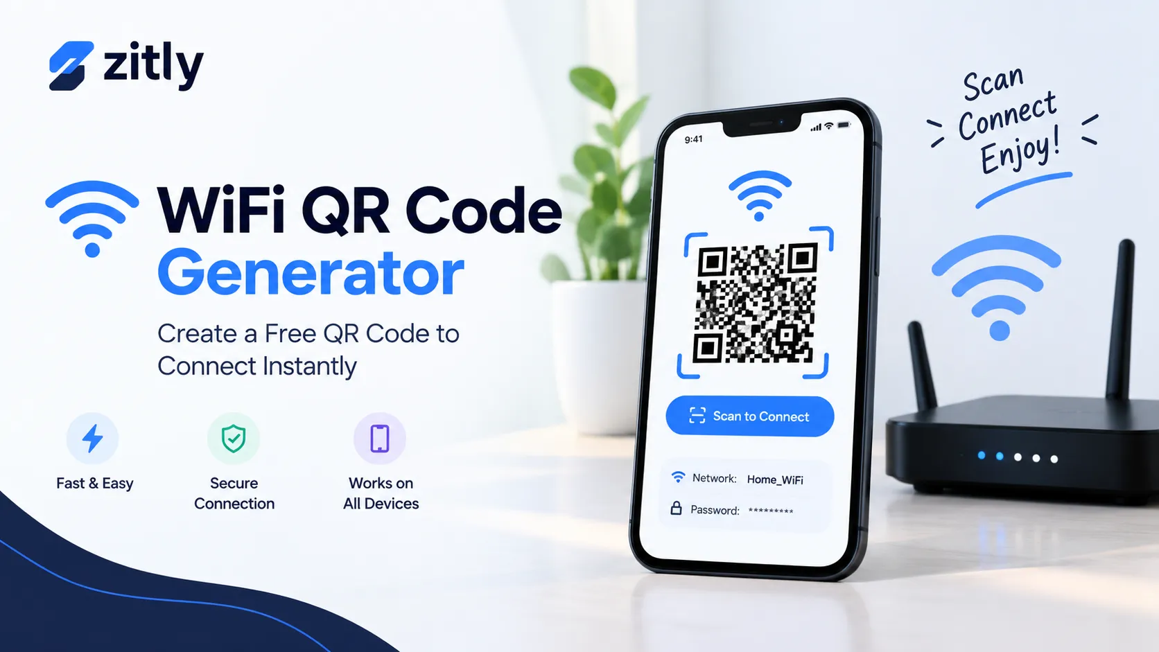WiFi QR Code Generator: Create a Free QR Code to Connect Instantly