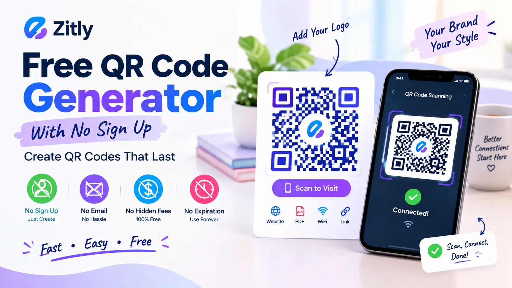 Free QR Code Generator With No Sign Up: Create QR Codes That Last