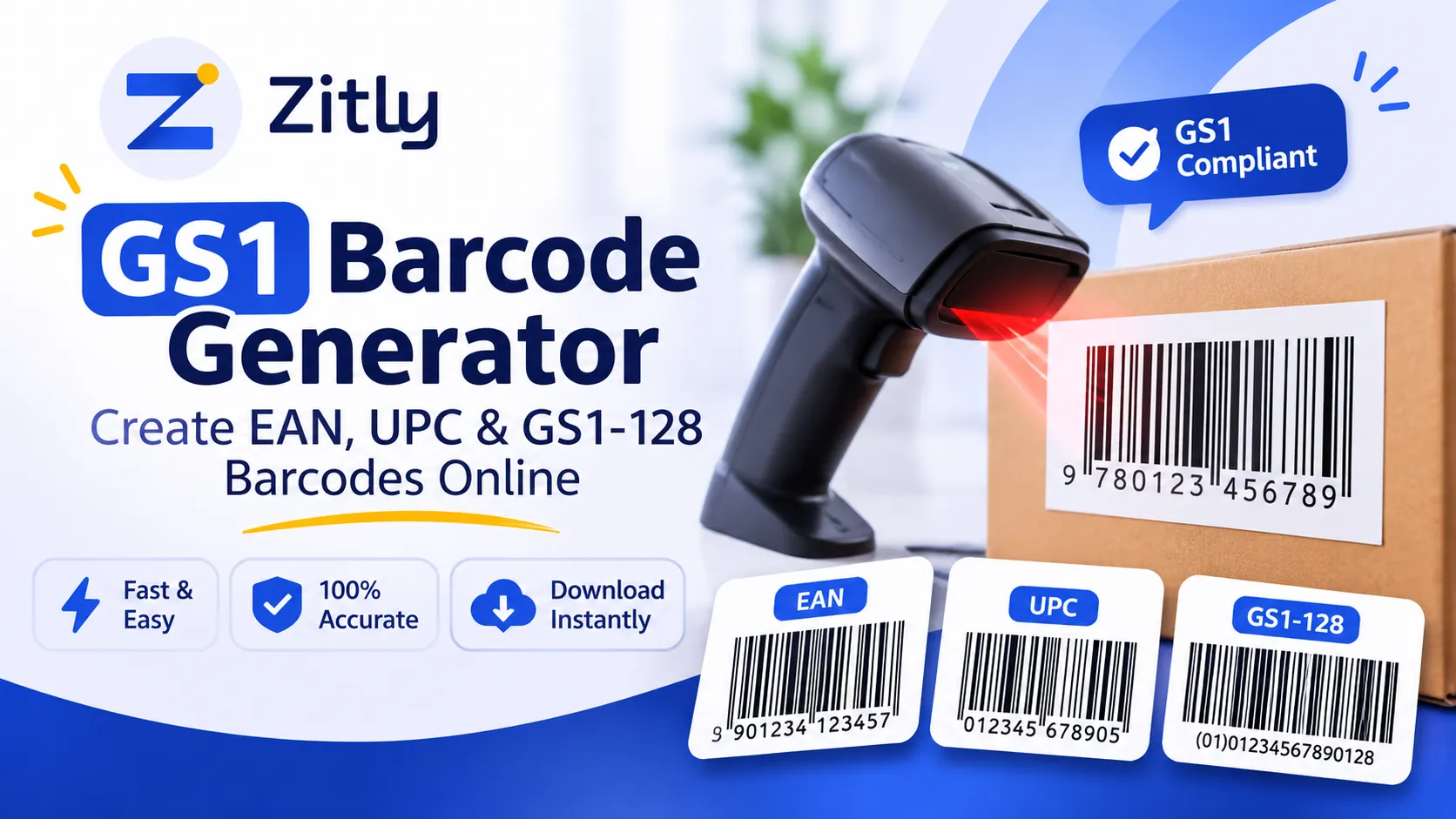GS1 Barcode Generator: Create EAN, UPC & GS1-128 Barcodes Online
