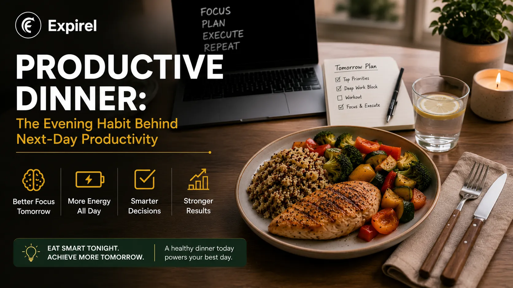Productive Dinner: The Evening Habit Behind Next-Day Productivity