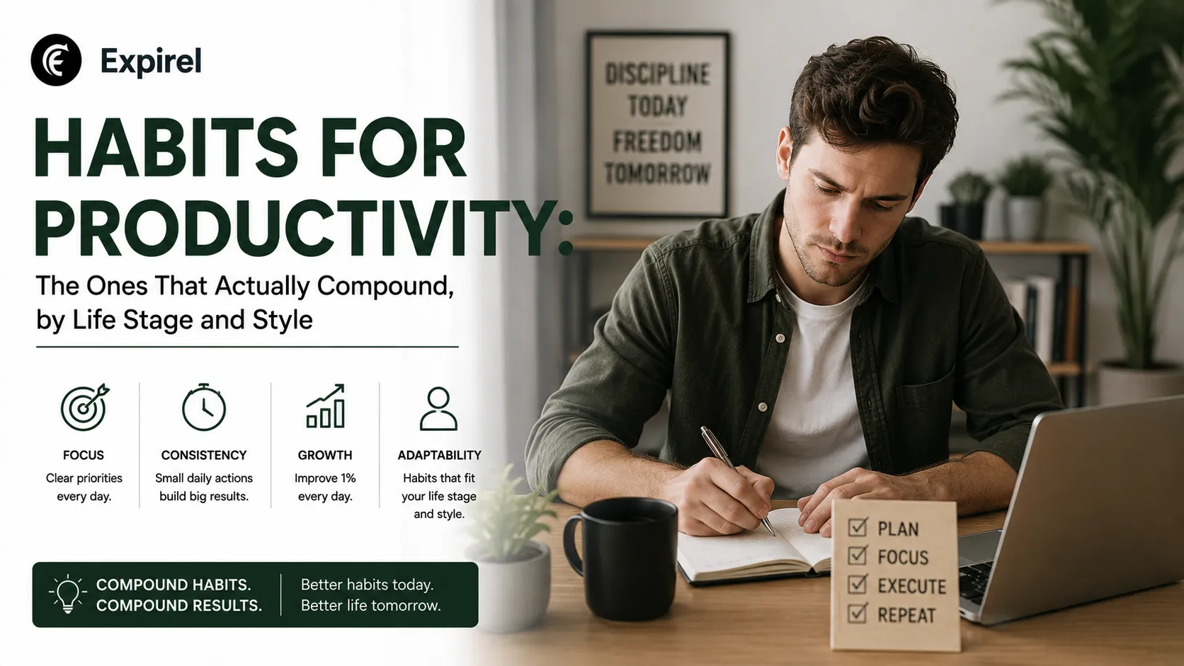 Habits for Productivity: The Ones That Actually Compound, by Life Stage and Style