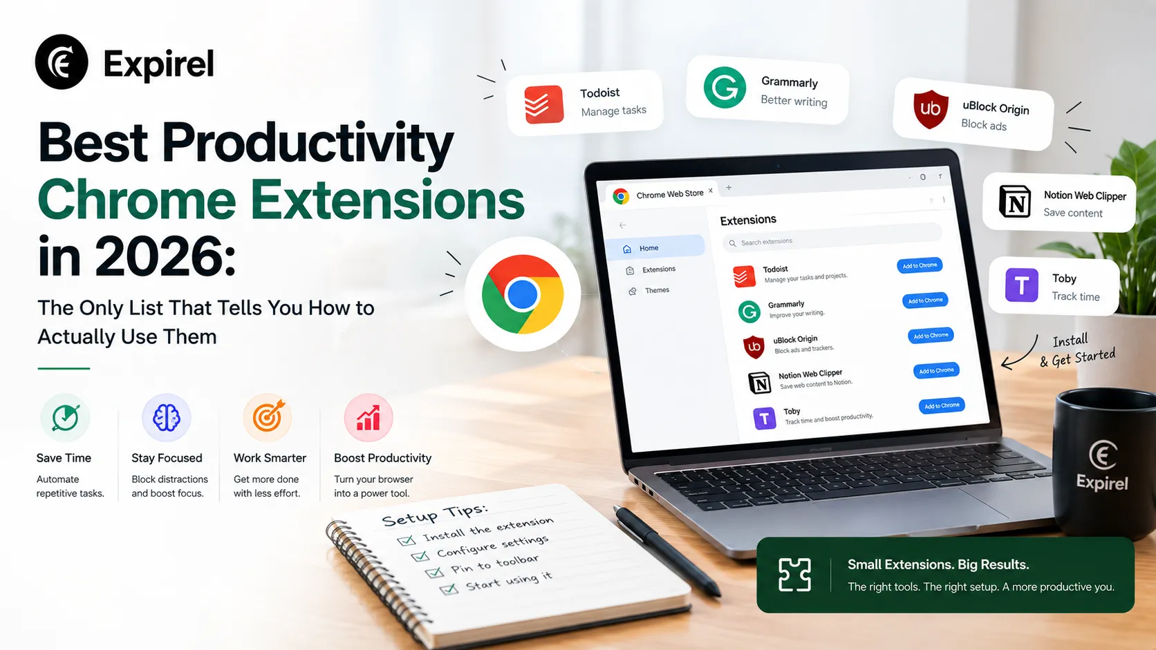 Best Productivity Chrome Extensions in 2026: The Only List That Tells You How to Actually Use Them