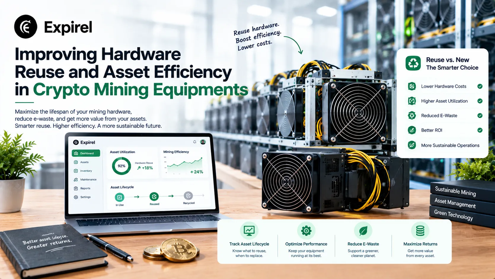 Improving Hardware Reuse and Asset Efficiency in Crypto Mining Equipments